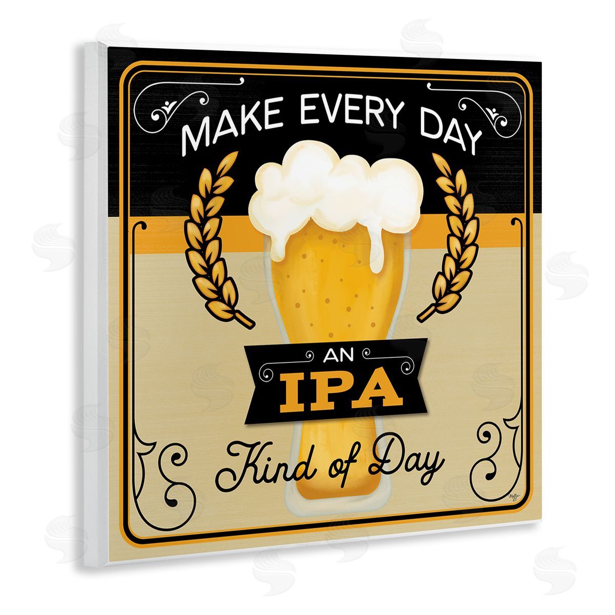 Mollie B. IPA Kind Of Day Beer Sign Wooden Wall Plaque Art Print