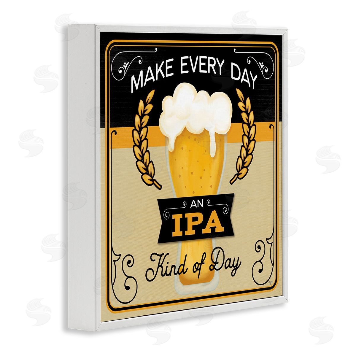 Mollie B. IPA Kind Of Day Beer Sign White Framed Glicee Wall Art Print