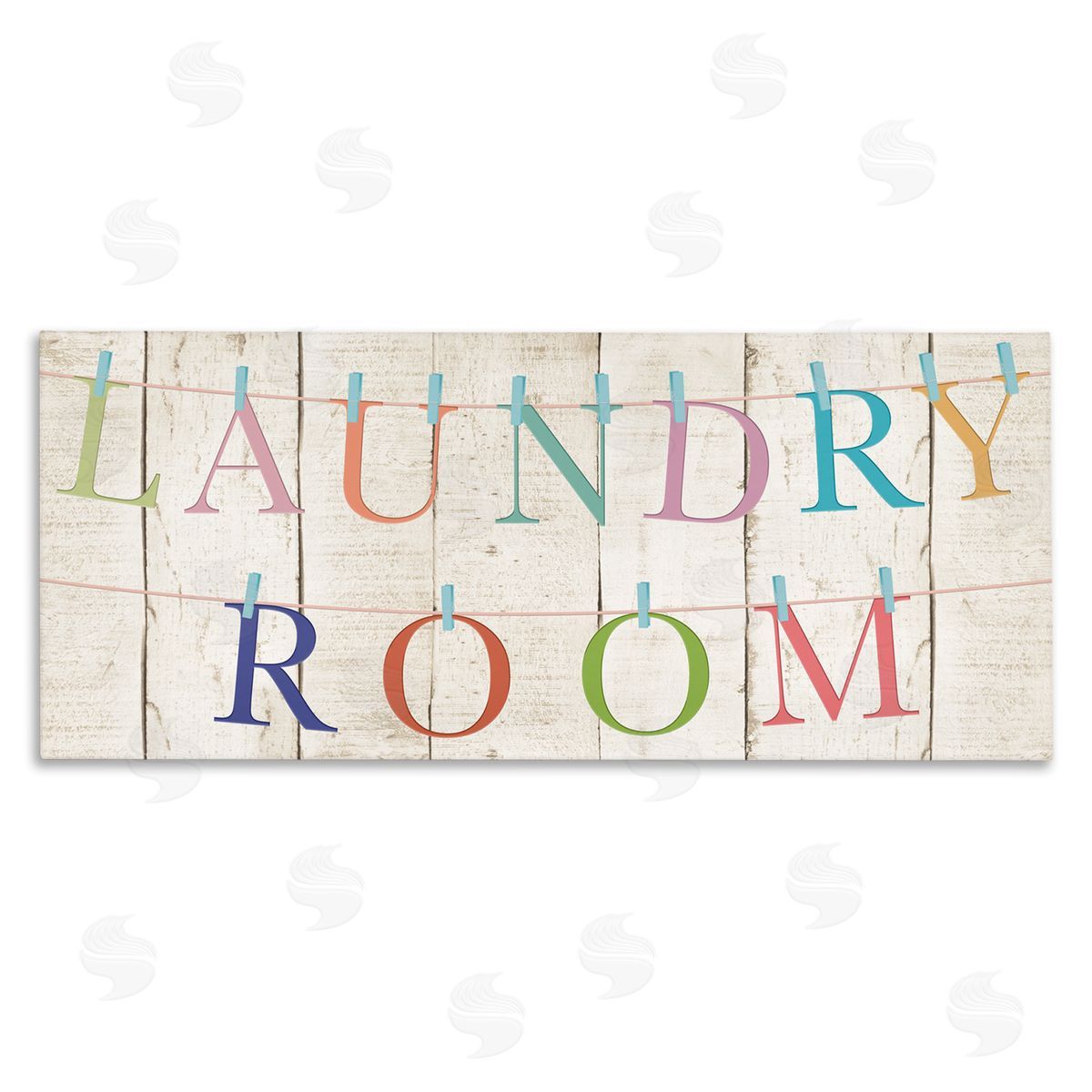 CAD Designs Laundry Room Clothespin Plank Pattern