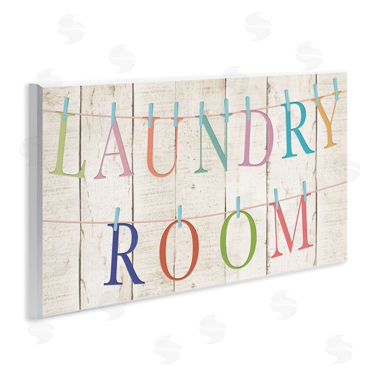 CAD Designs Laundry Room Clothespin Plank Pattern