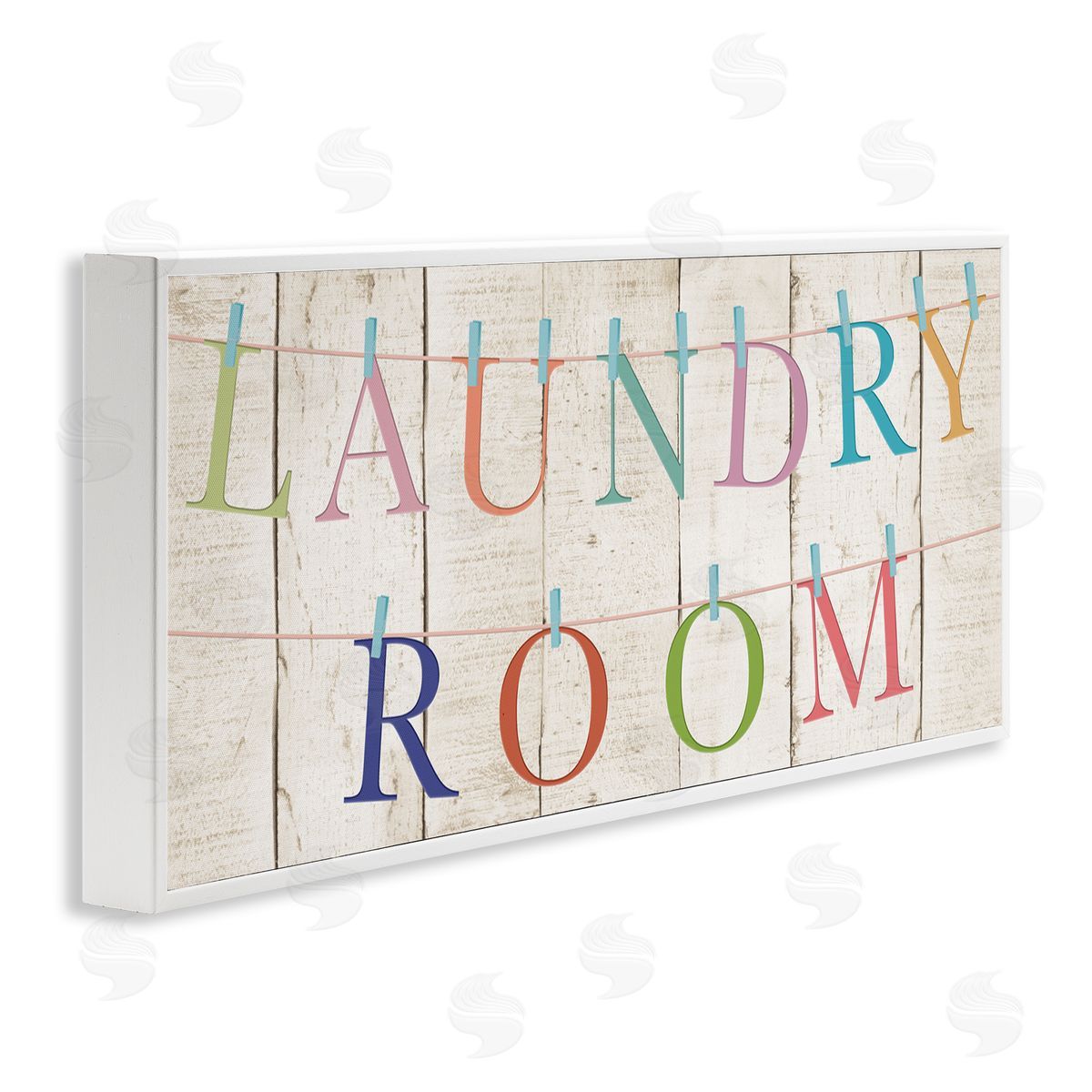 CAD Designs Laundry Room Clothespin Plank Pattern