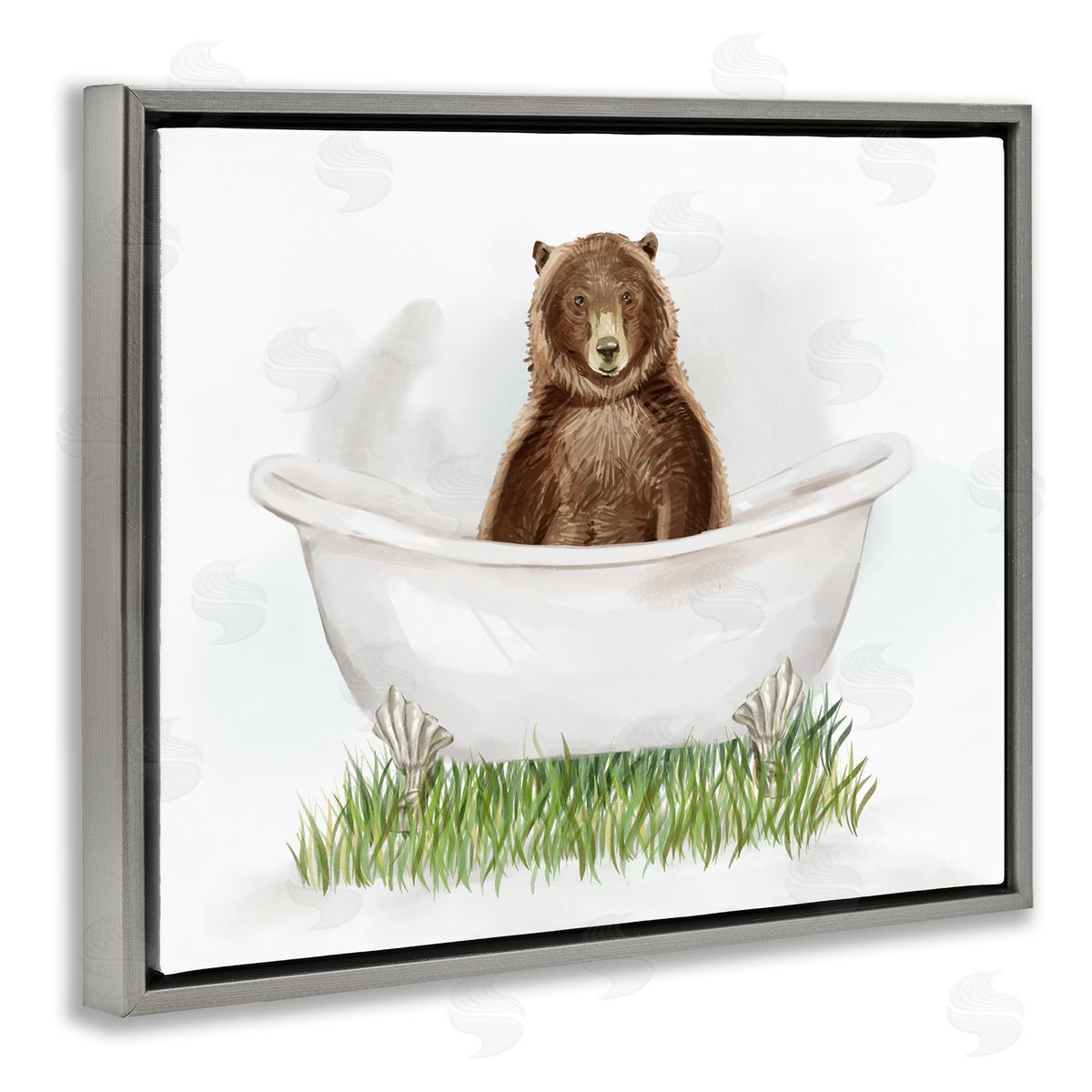 Ziwei Li Bear In Tub Bathroom Animal