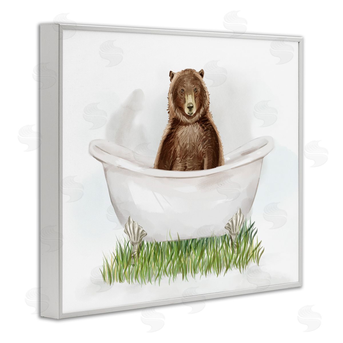 Ziwei Li Bear In Tub Bathroom Animal
