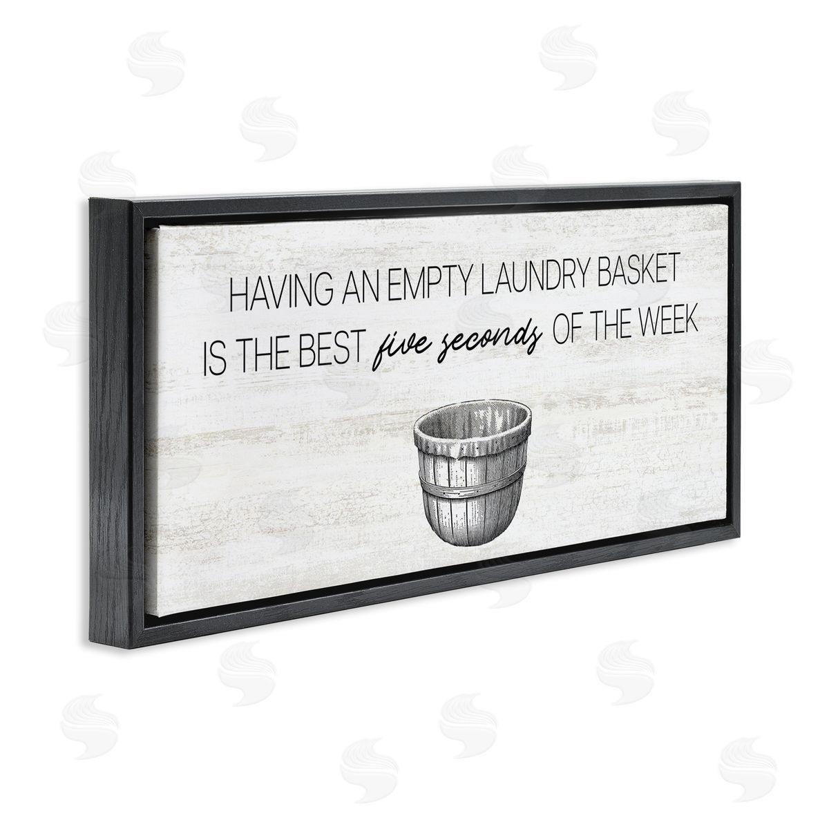 Stupell Studio Best Five Seconds Laundry Humor
