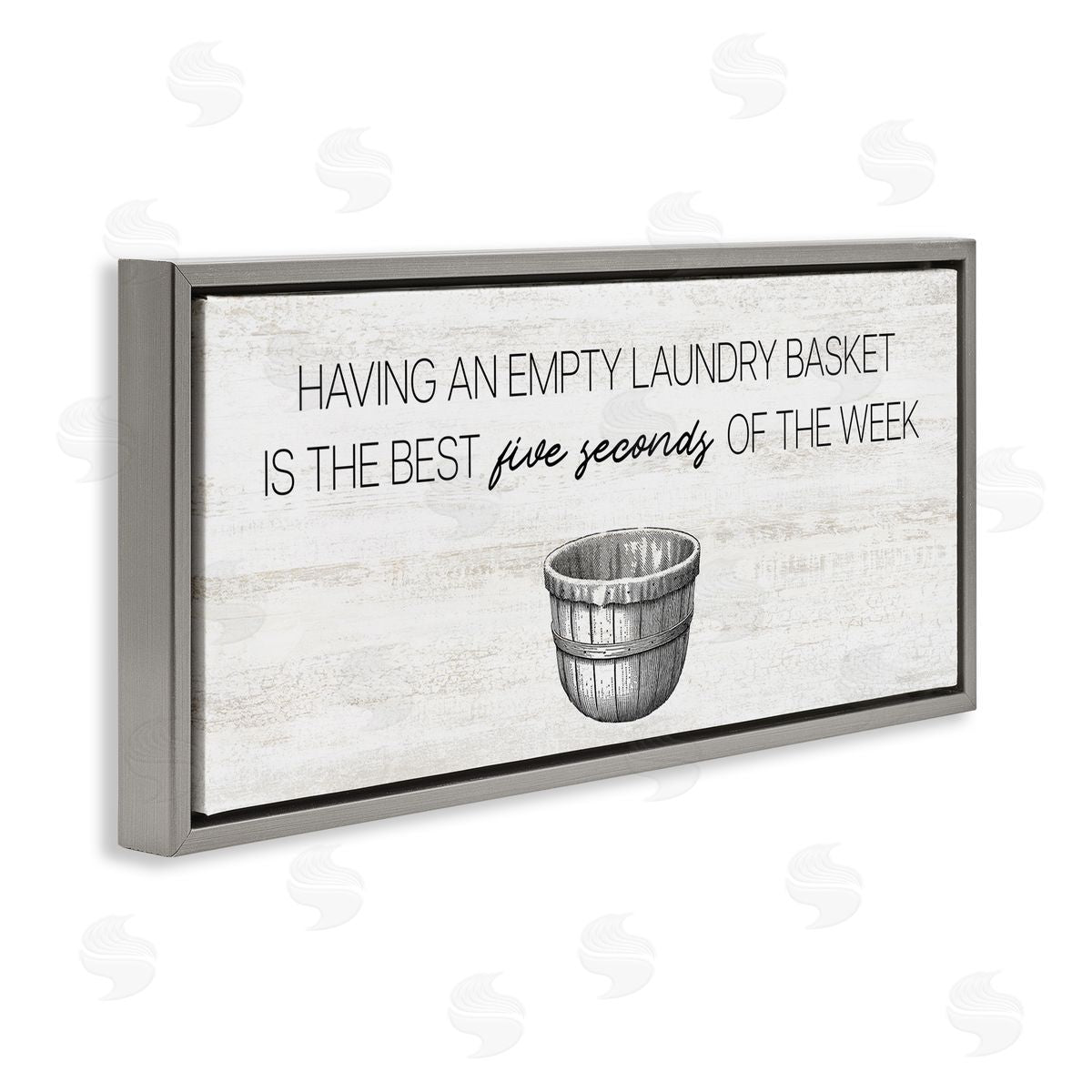 Stupell Studio Best Five Seconds Laundry Humor