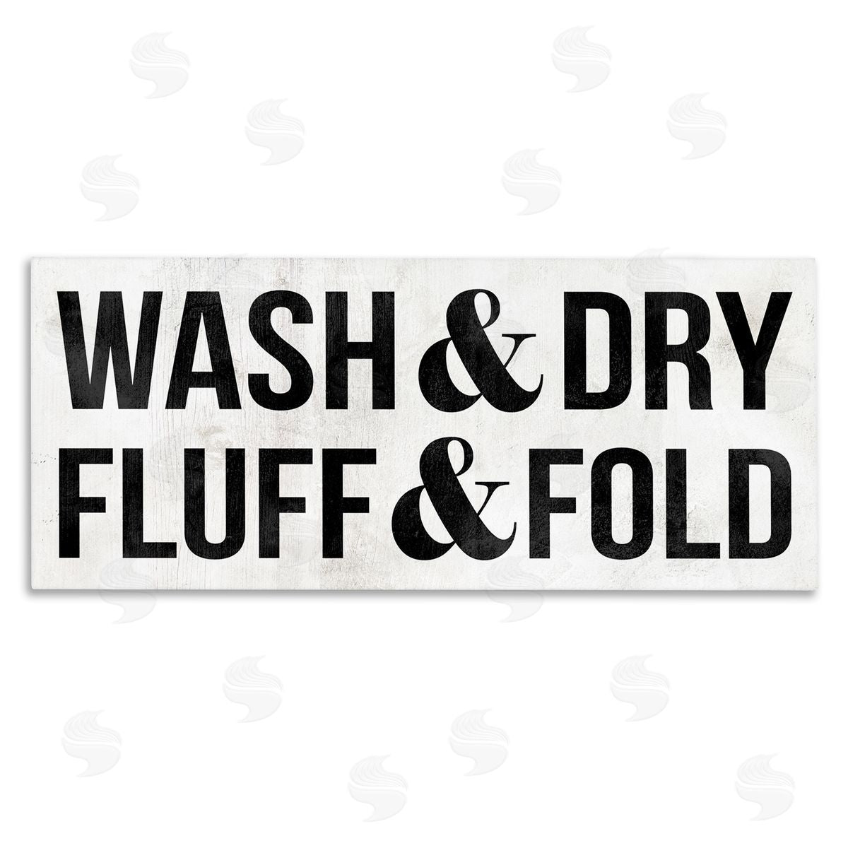 Stupell Studio Wash Dry Fluff Fold Laundry Sign
