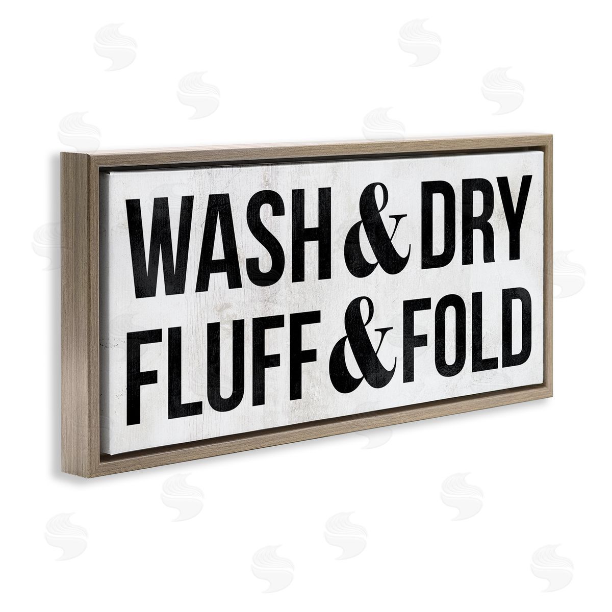 Stupell Studio Wash Dry Fluff Fold Laundry Sign