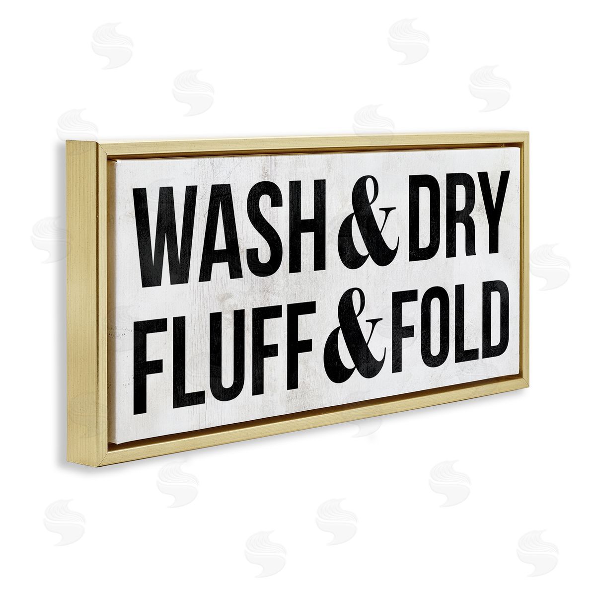 Stupell Studio Wash Dry Fluff Fold Laundry Sign