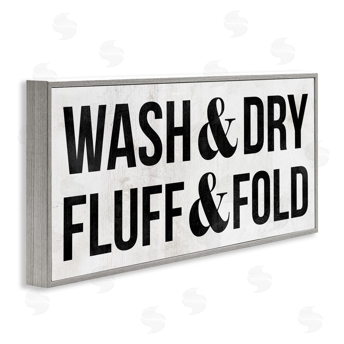 Stupell Studio Wash Dry Fluff Fold Laundry Sign