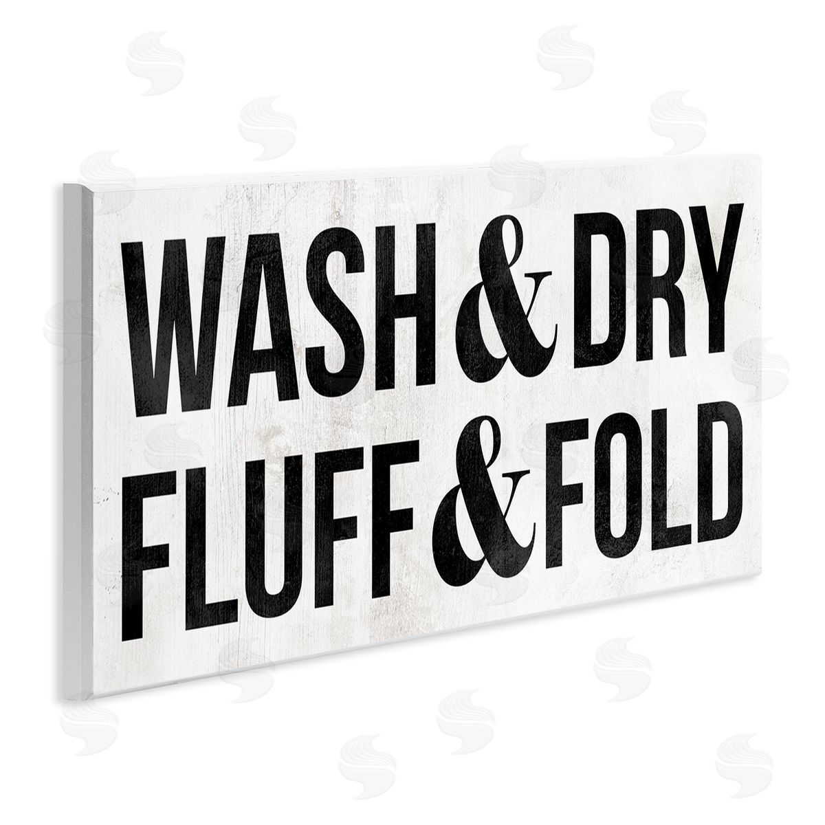 Stupell Studio Wash Dry Fluff Fold Laundry Sign