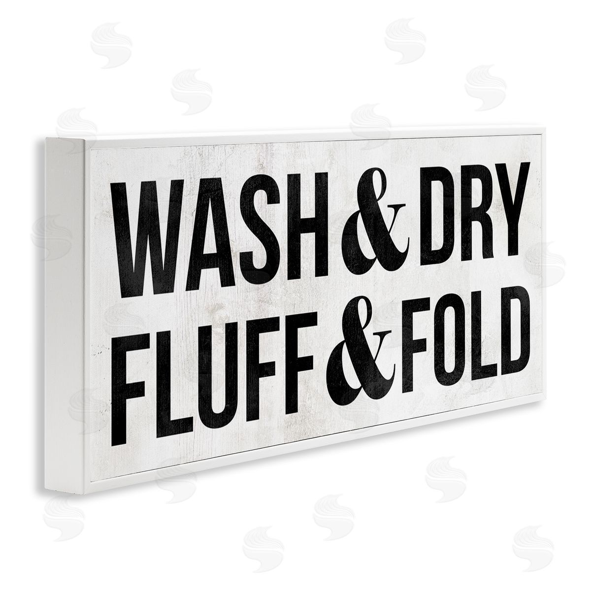 Stupell Studio Wash Dry Fluff Fold Laundry Sign