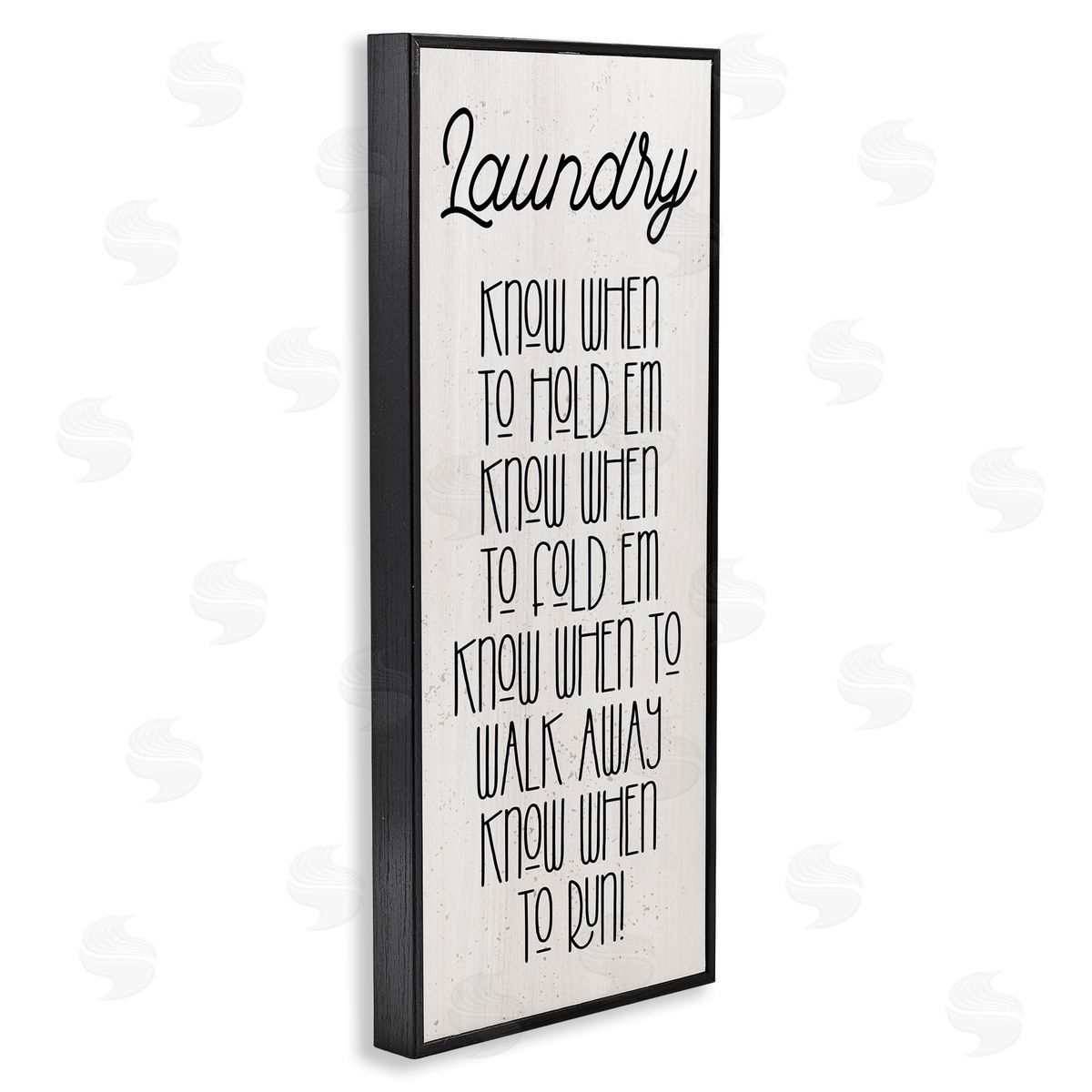 Stupell Studio Know When To Run Funny Laundry
