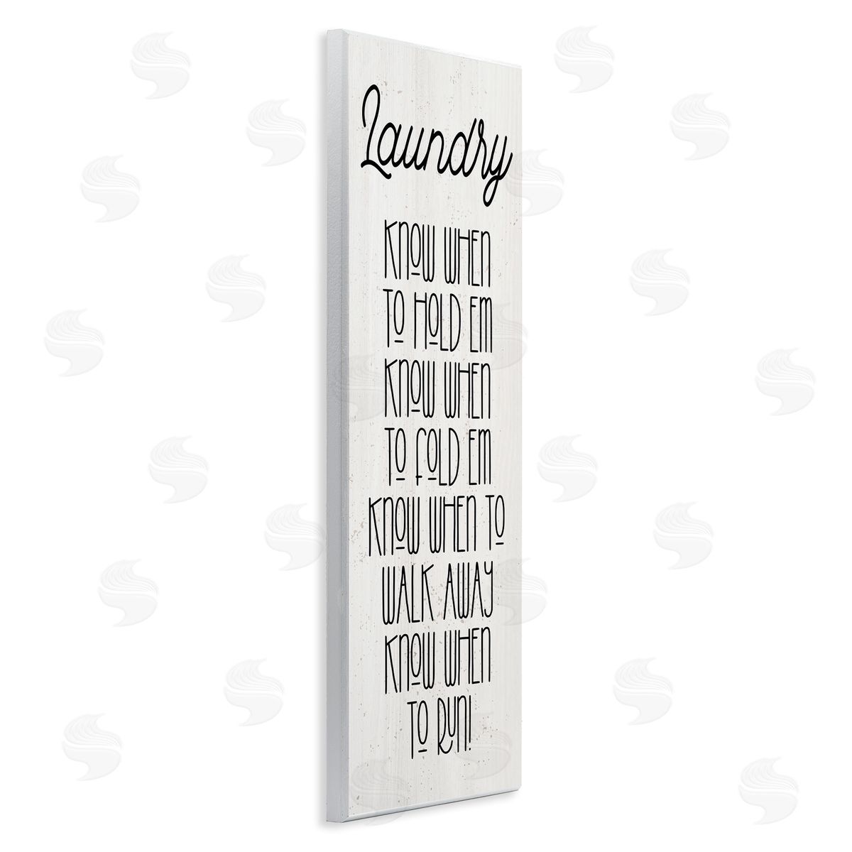 Stupell Studio Know When To Run Funny Laundry