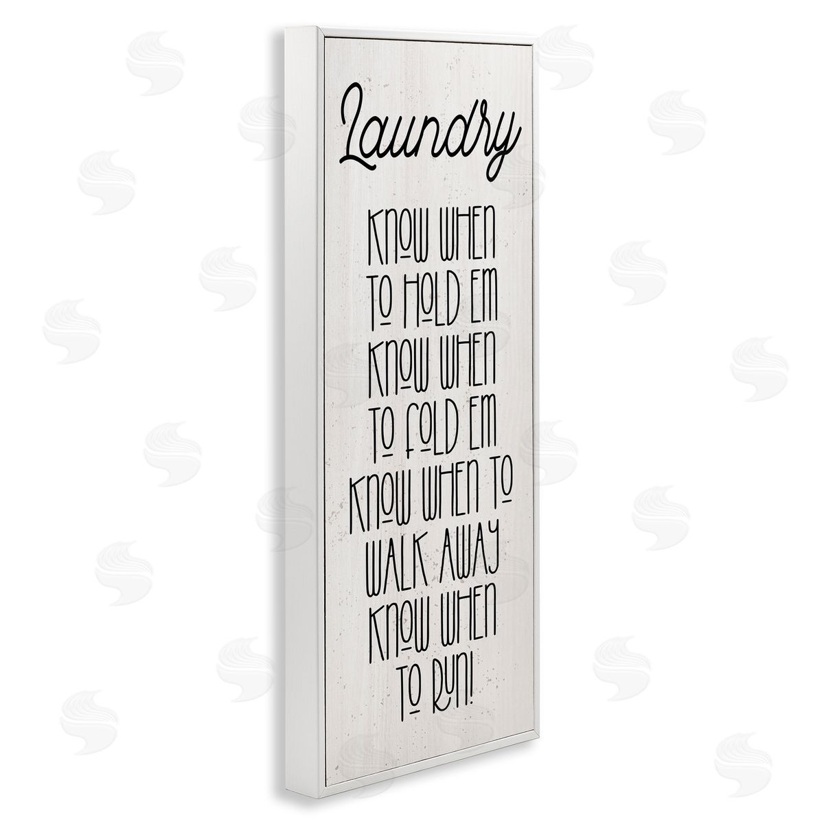 Stupell Studio Know When To Run Funny Laundry