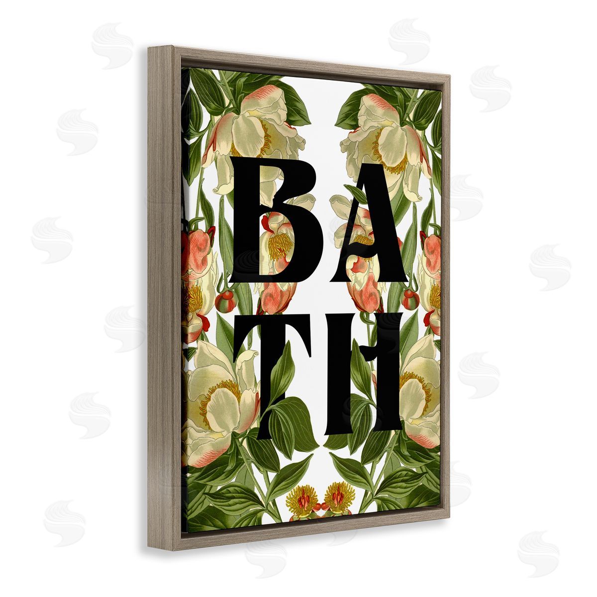 Stupell Studio Vintage Bath Flower Blooms