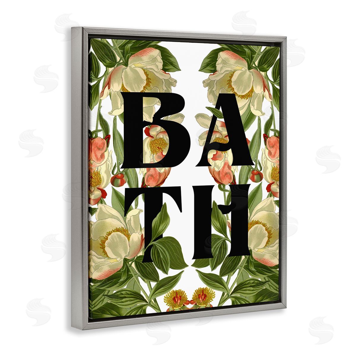 Stupell Studio Vintage Bath Flower Blooms