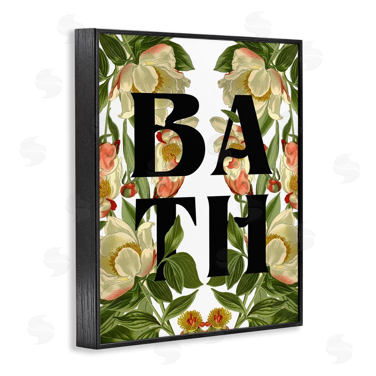 Stupell Studio Vintage Bath Flower Blooms