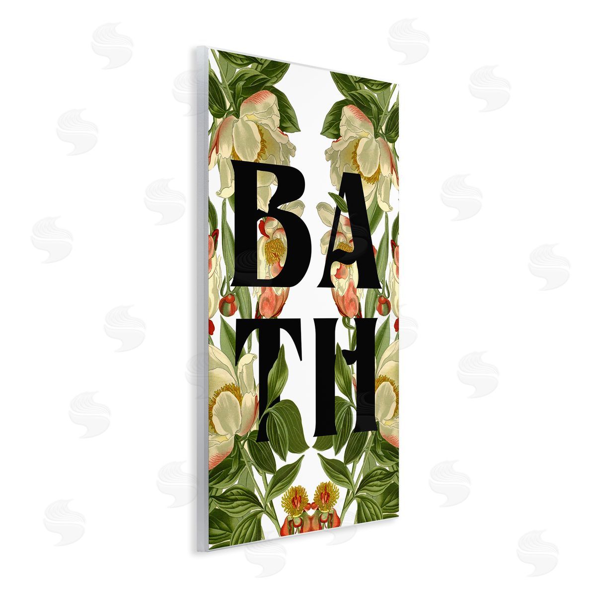 Stupell Studio Vintage Bath Flower Blooms