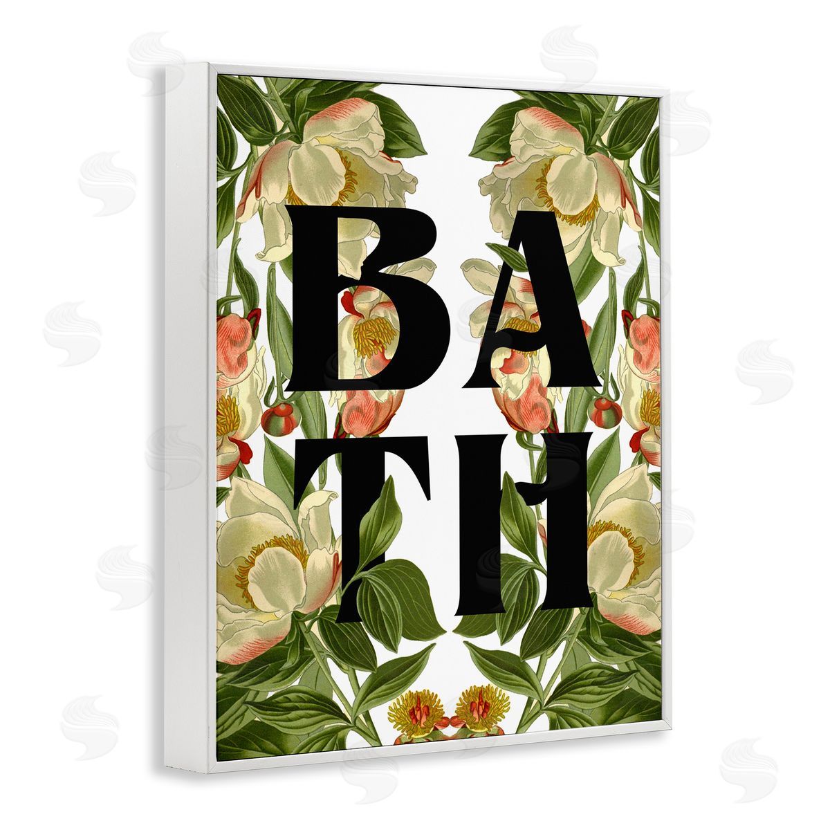 Stupell Studio Vintage Bath Flower Blooms