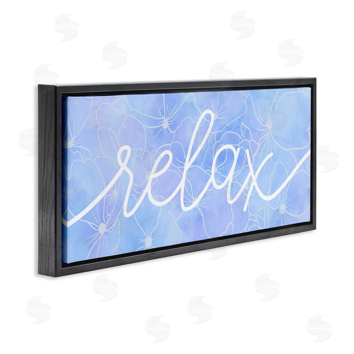 Stupell Studio Relax Blue Flower Blossoms