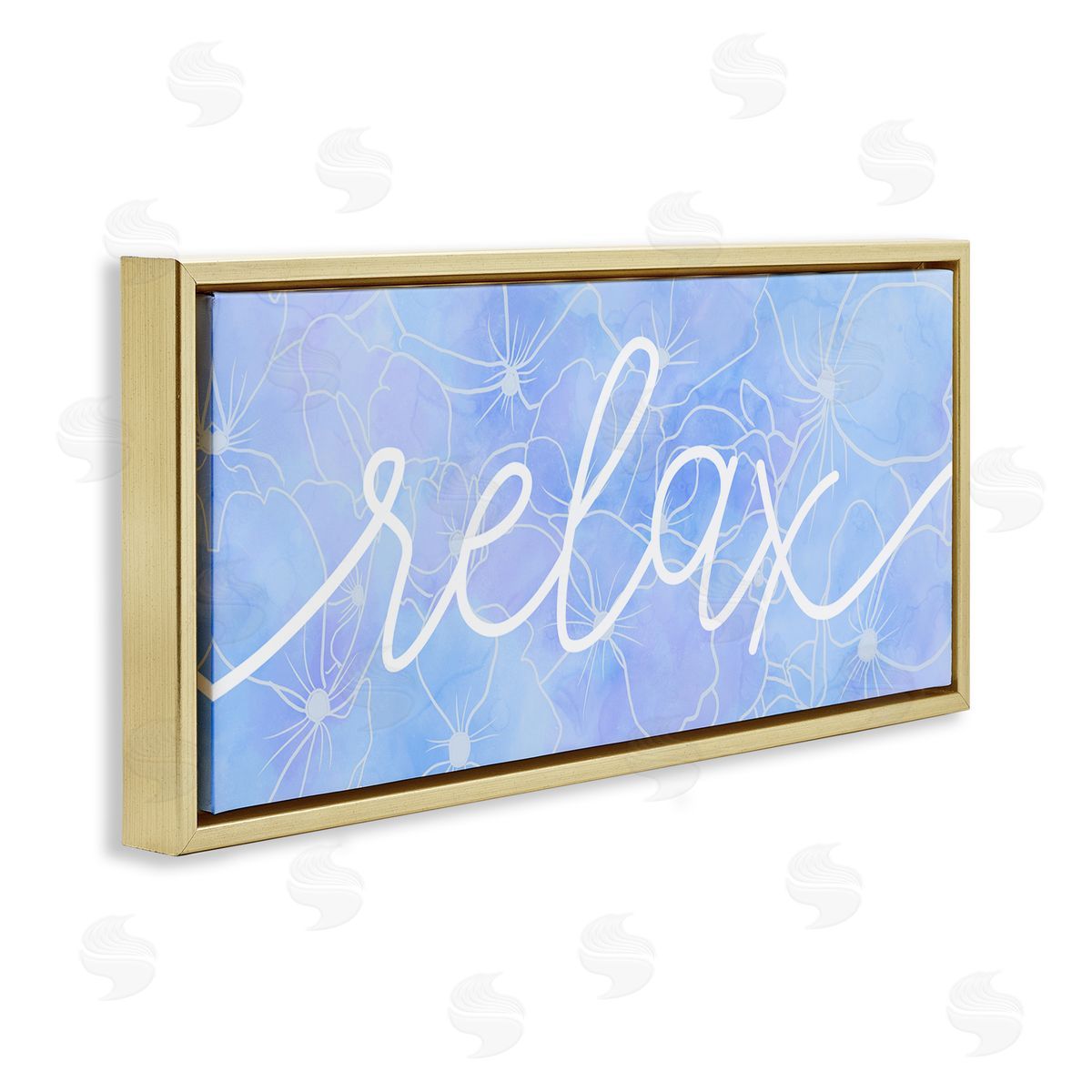 Stupell Studio Relax Blue Flower Blossoms