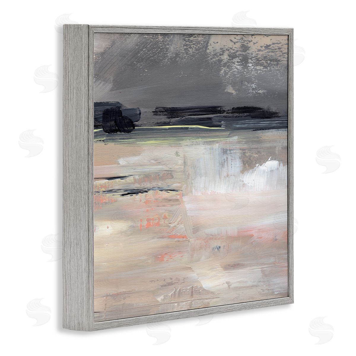 Jennifer Paxton Parker Muted Abstract Landscape Gray Framed Glicee Wall Art Print