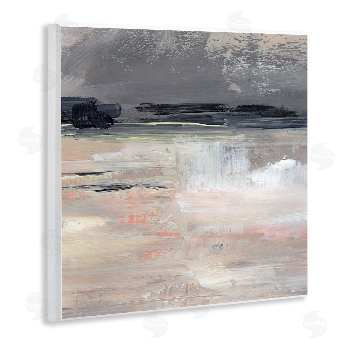 Jennifer Paxton Parker Muted Abstract Landscape Wooden Wall Plaque Art Print