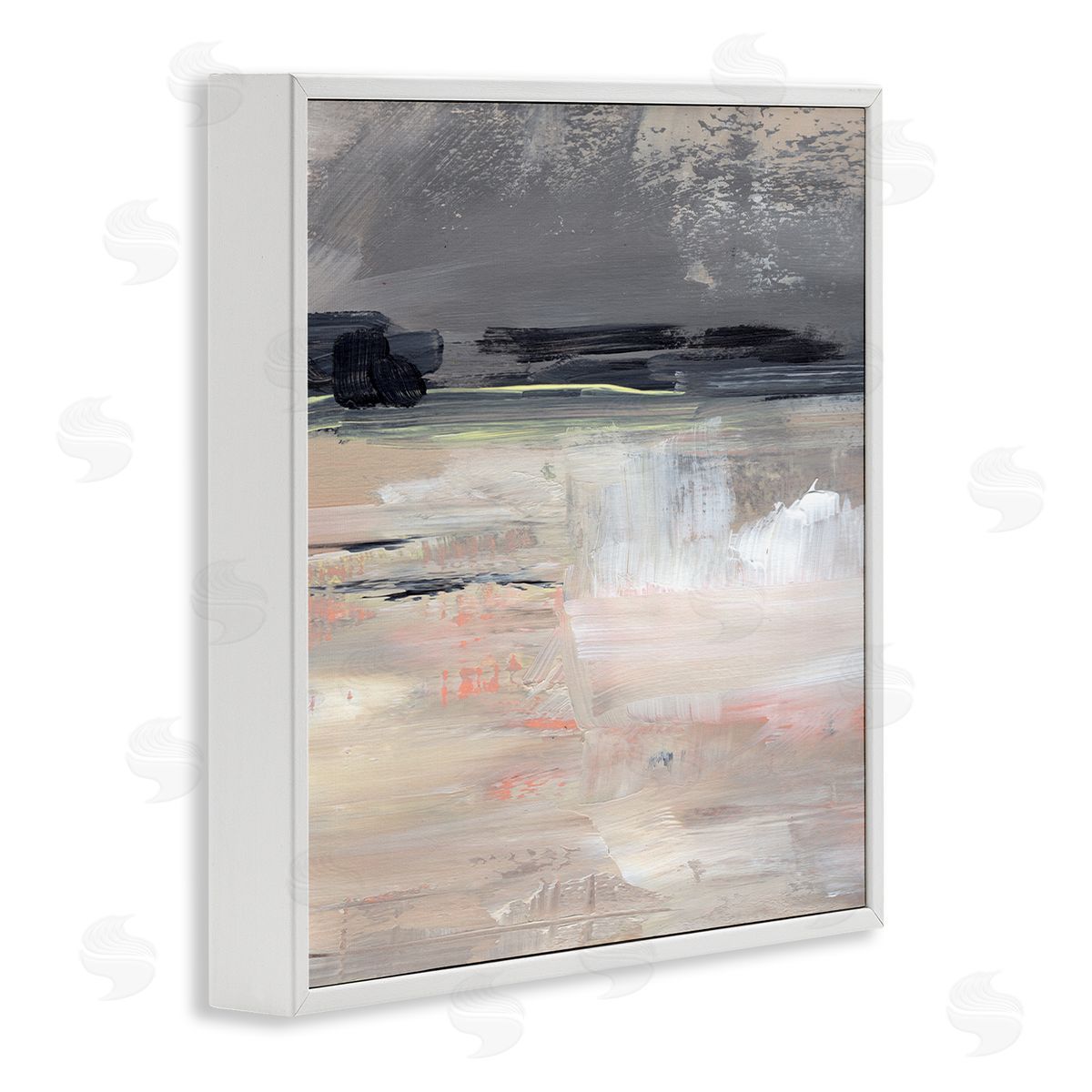 Jennifer Paxton Parker Muted Abstract Landscape White Framed Glicee Wall Art Print