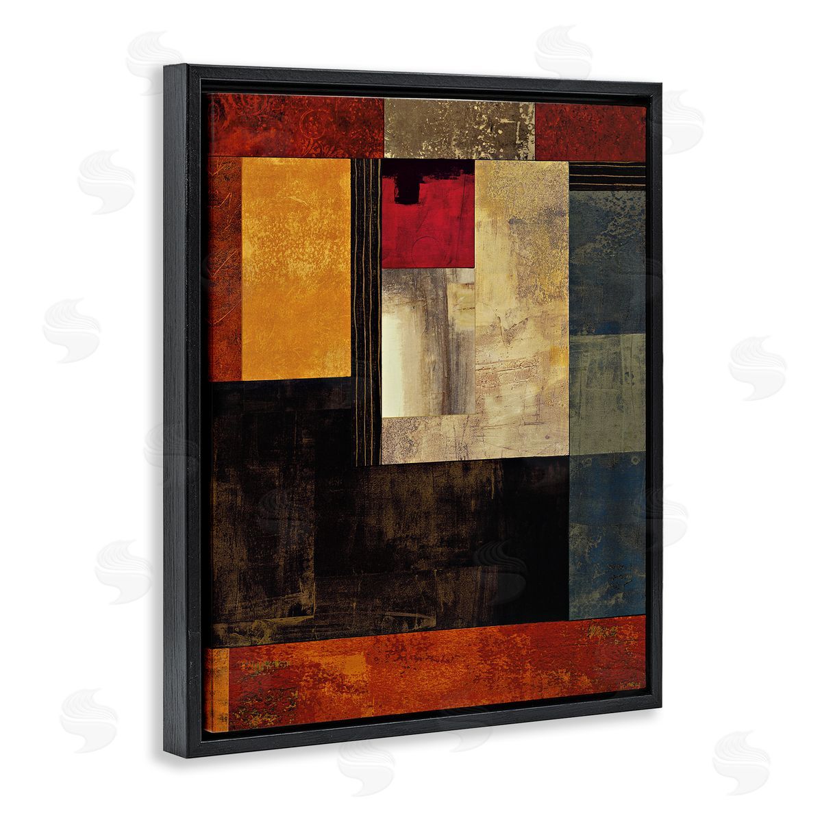 Chris Donovan Rich Red Geometric Squares