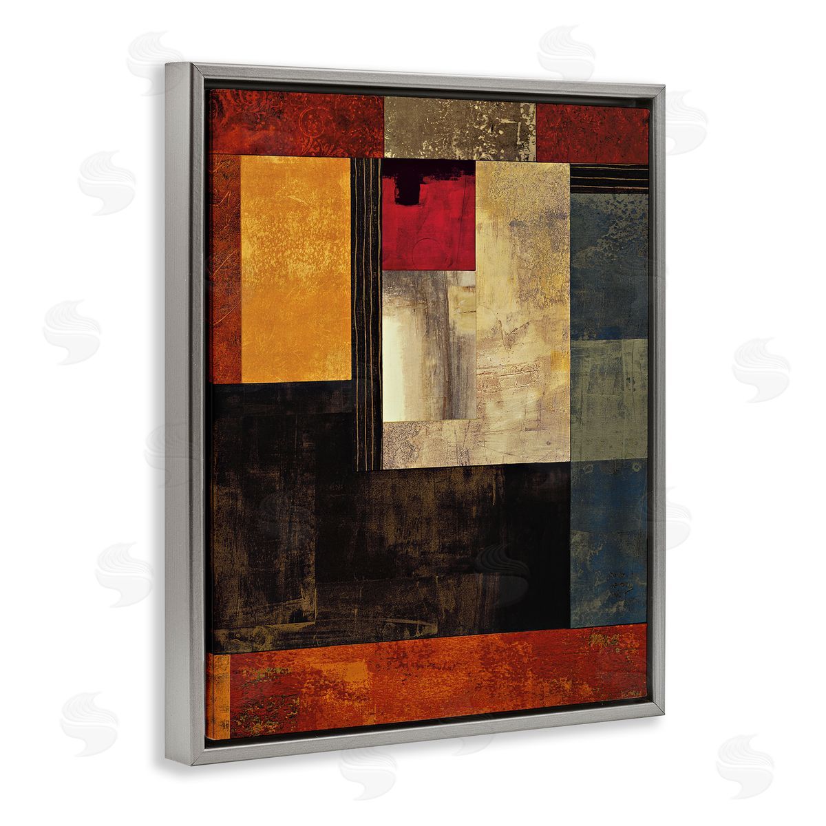 Chris Donovan Rich Red Geometric Squares