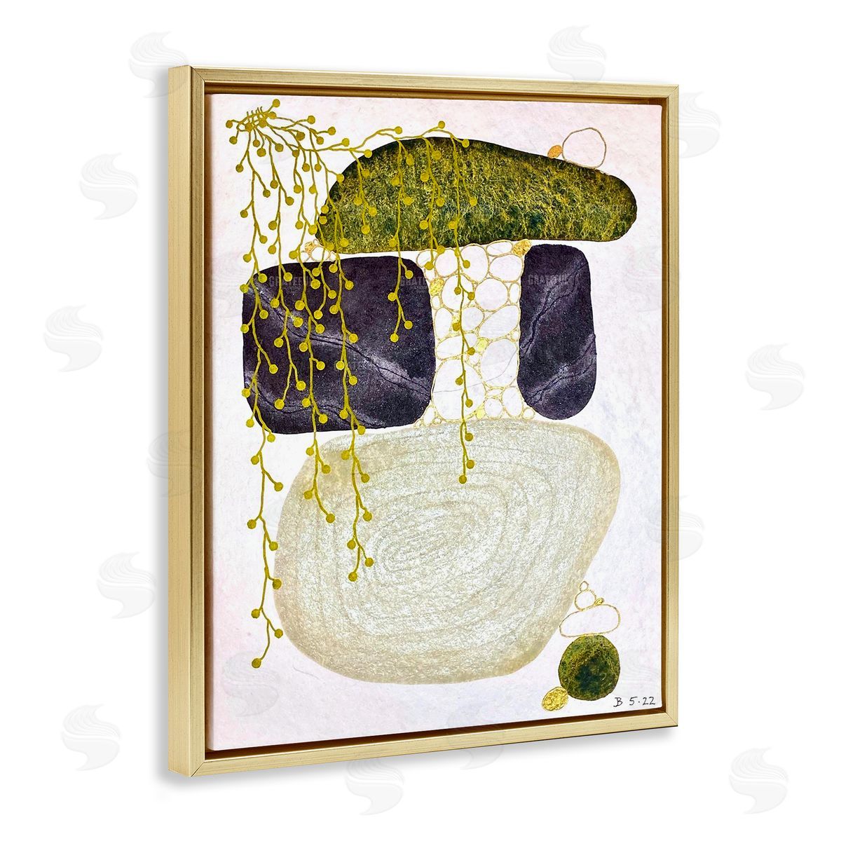 Jocelyn Benford Botanical Mossy Rock Shapes