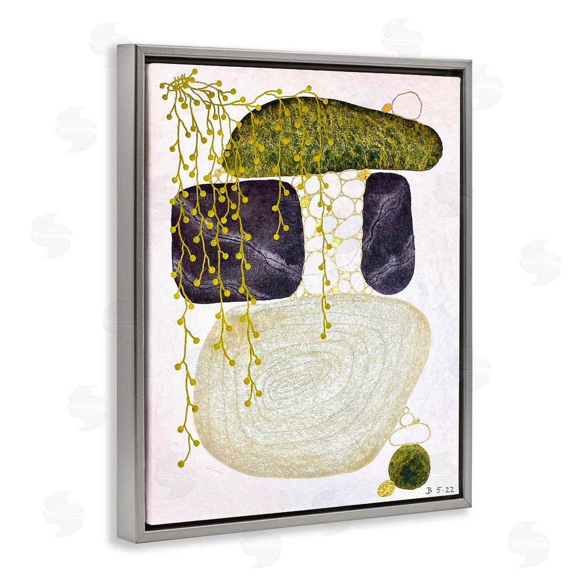 Jocelyn Benford Botanical Mossy Rock Shapes