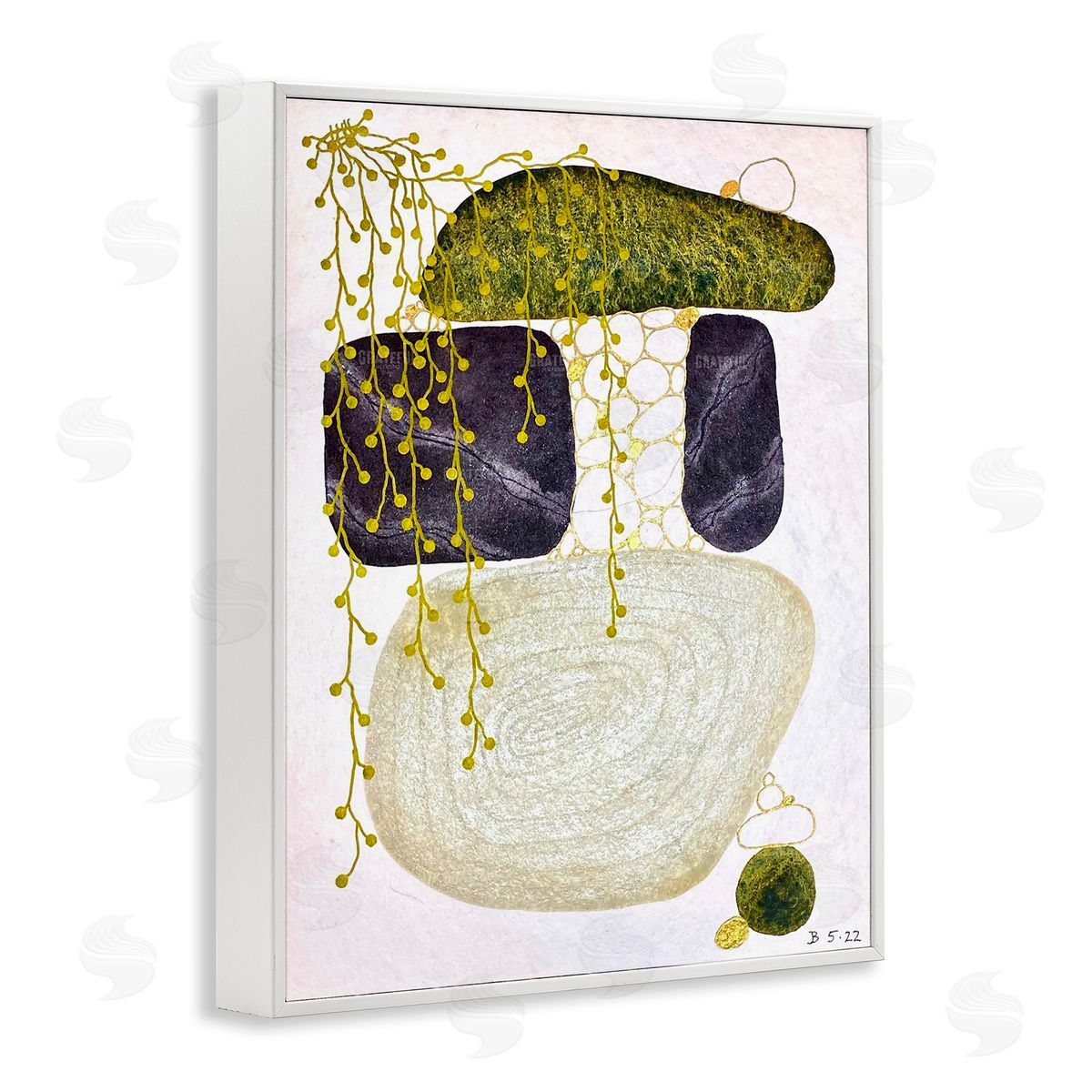 Jocelyn Benford Botanical Mossy Rock Shapes
