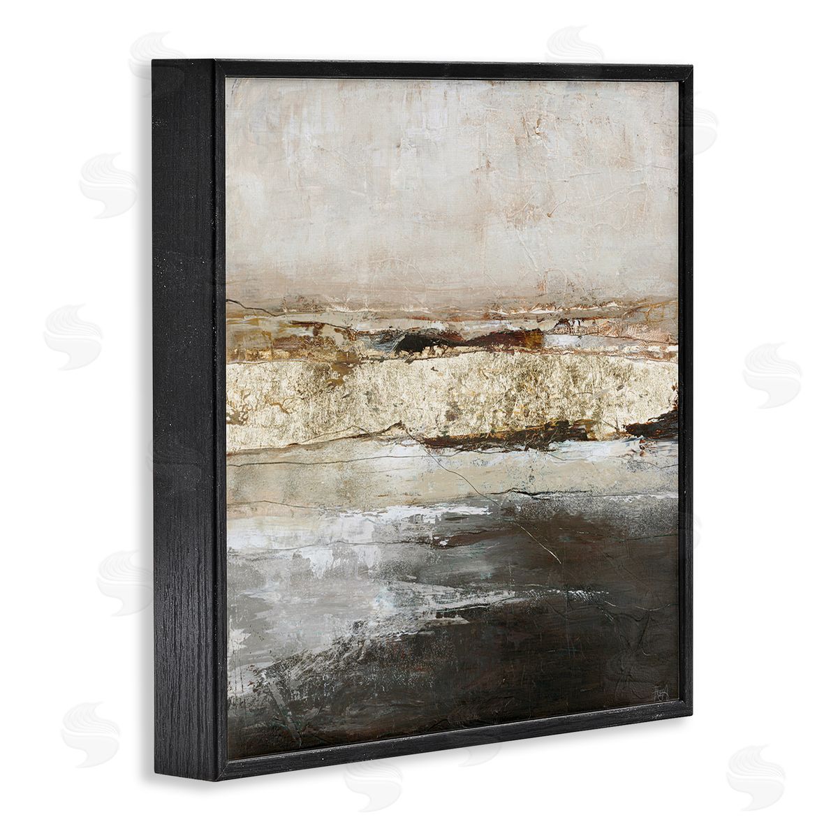 Design Fabrikken Ocean Landscape Abstract Composition Black Framed Glicee Wall Art Print
