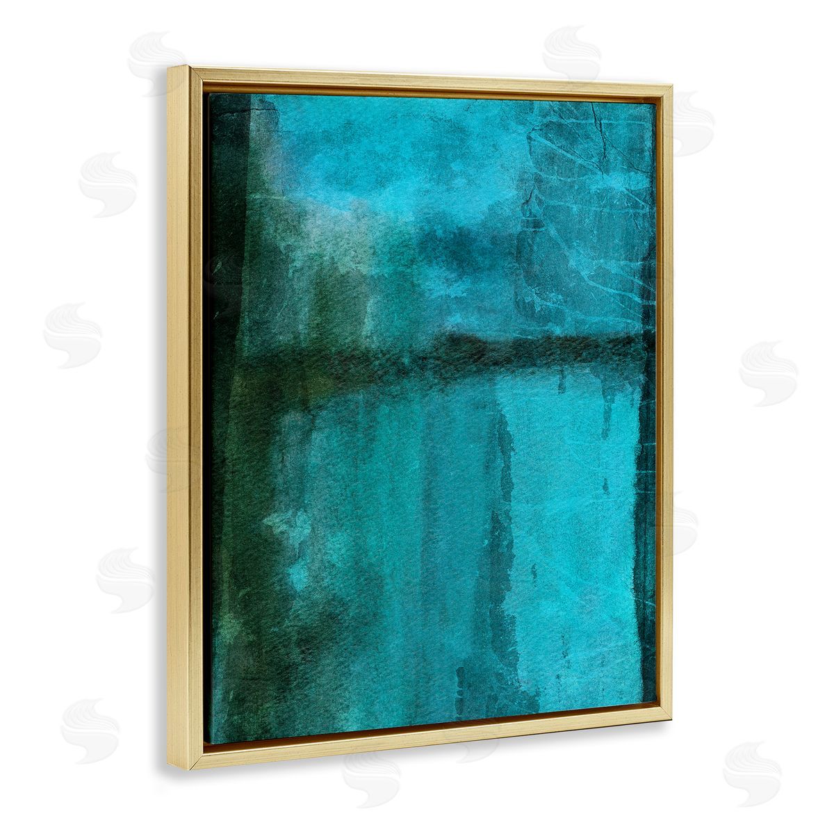 Michelle Oppenheimer Abstract Blue Lake Landscape