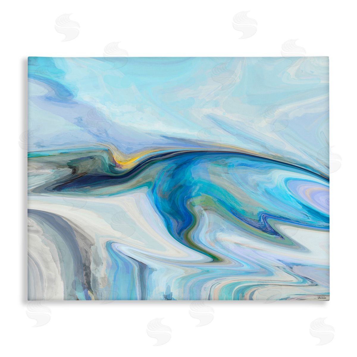 Michael Tienhaara Fluid Blue Contemporary Composition