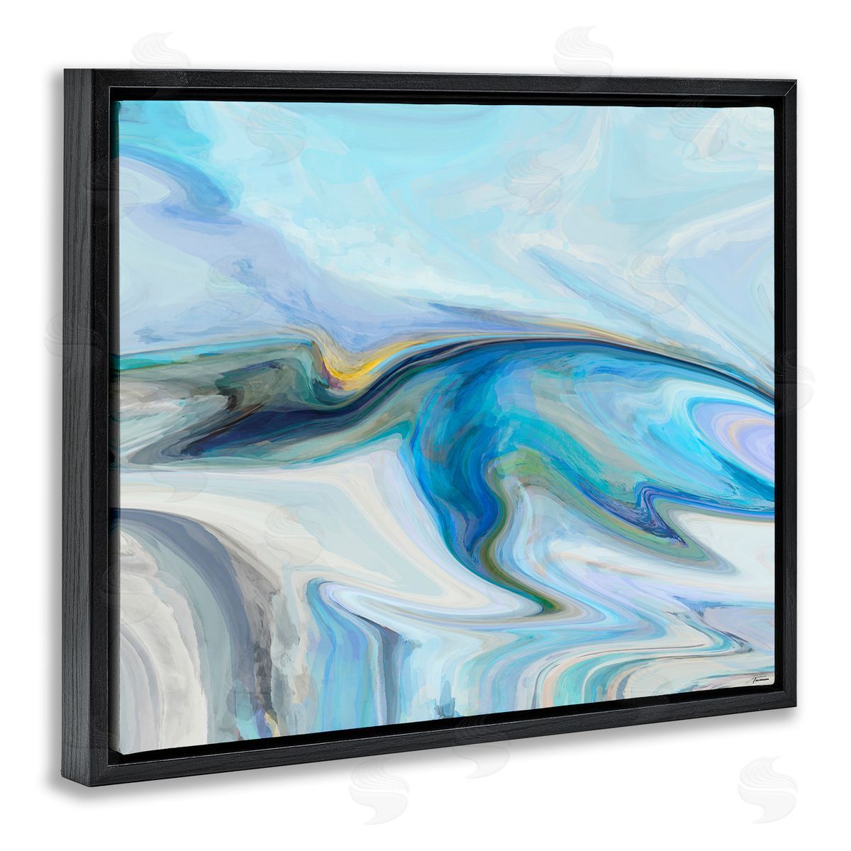 Michael Tienhaara Fluid Blue Contemporary Composition