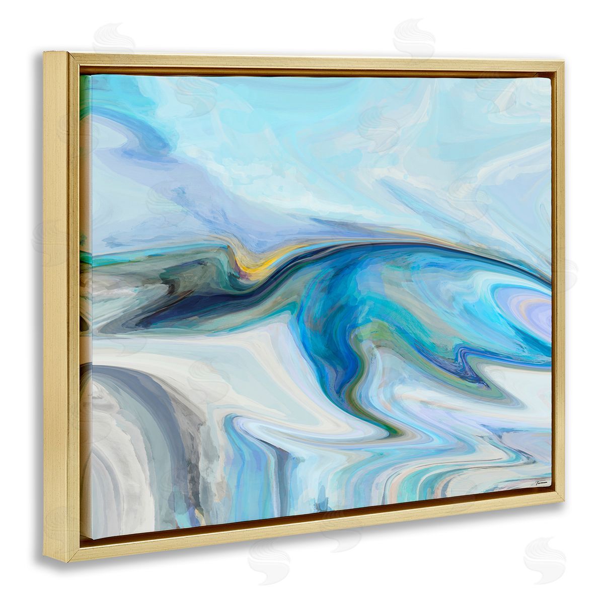 Michael Tienhaara Fluid Blue Contemporary Composition