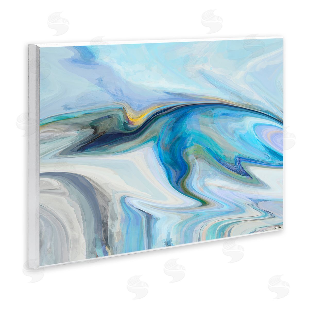 Michael Tienhaara Fluid Blue Contemporary Composition