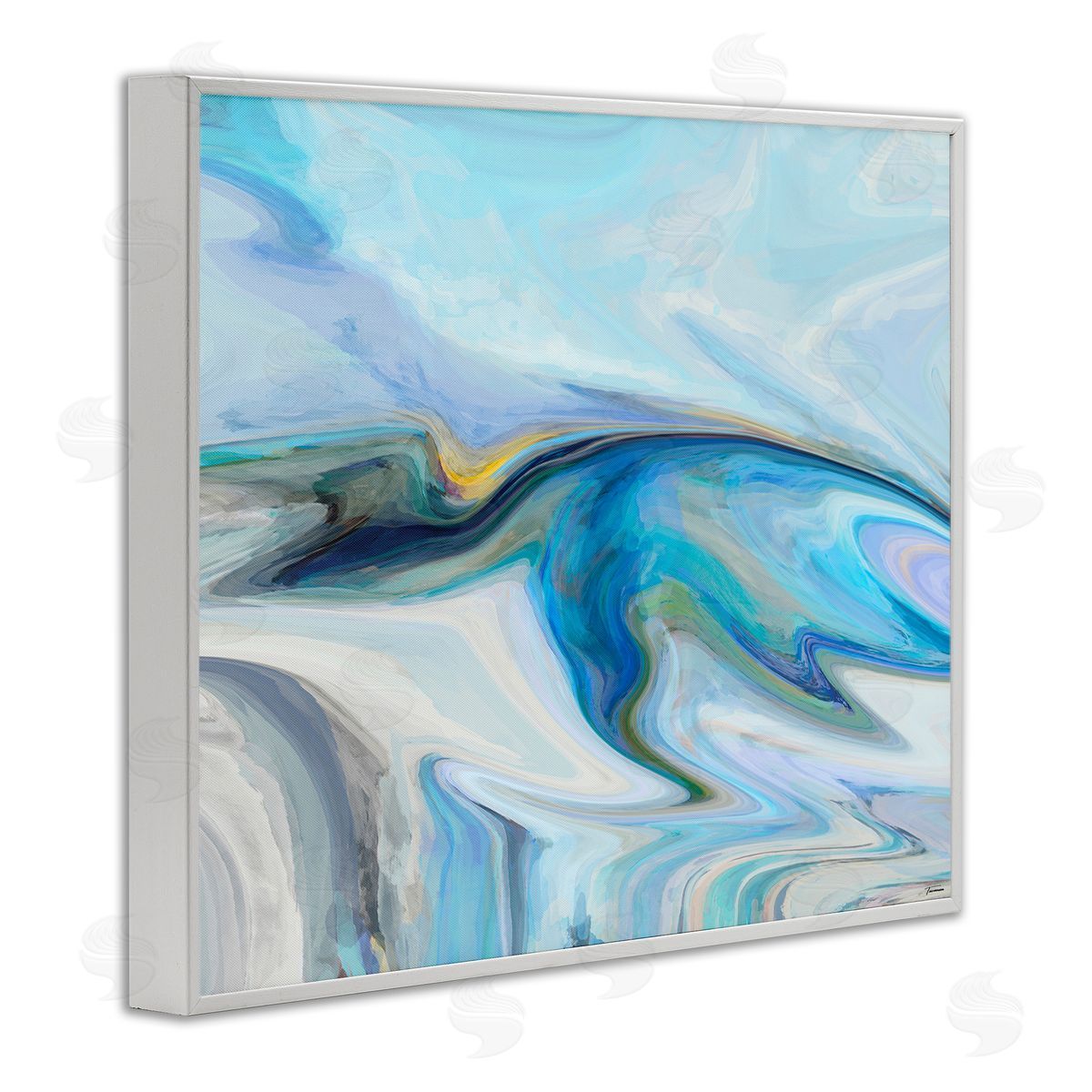 Michael Tienhaara Fluid Blue Contemporary Composition