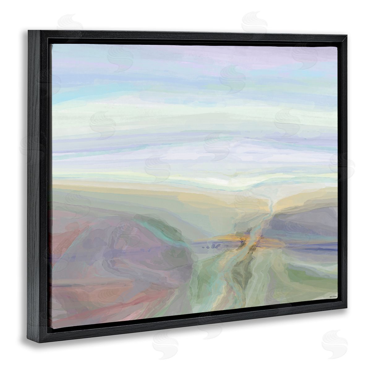 Michael Tienhaara Abstract Pastel Canyon Landscape