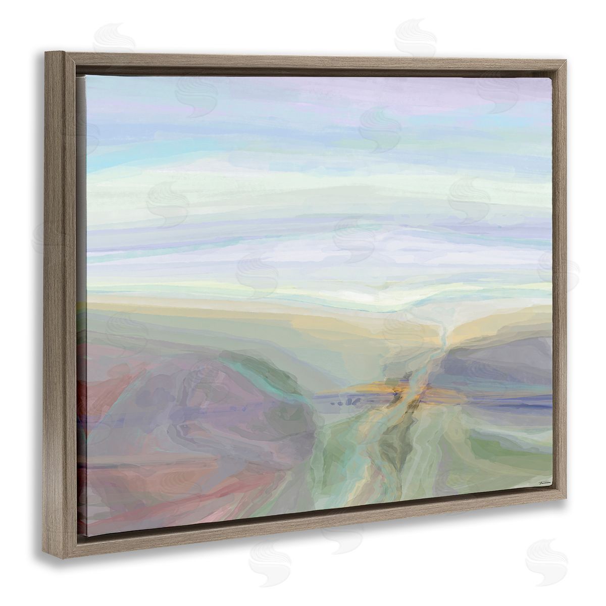Michael Tienhaara Abstract Pastel Canyon Landscape