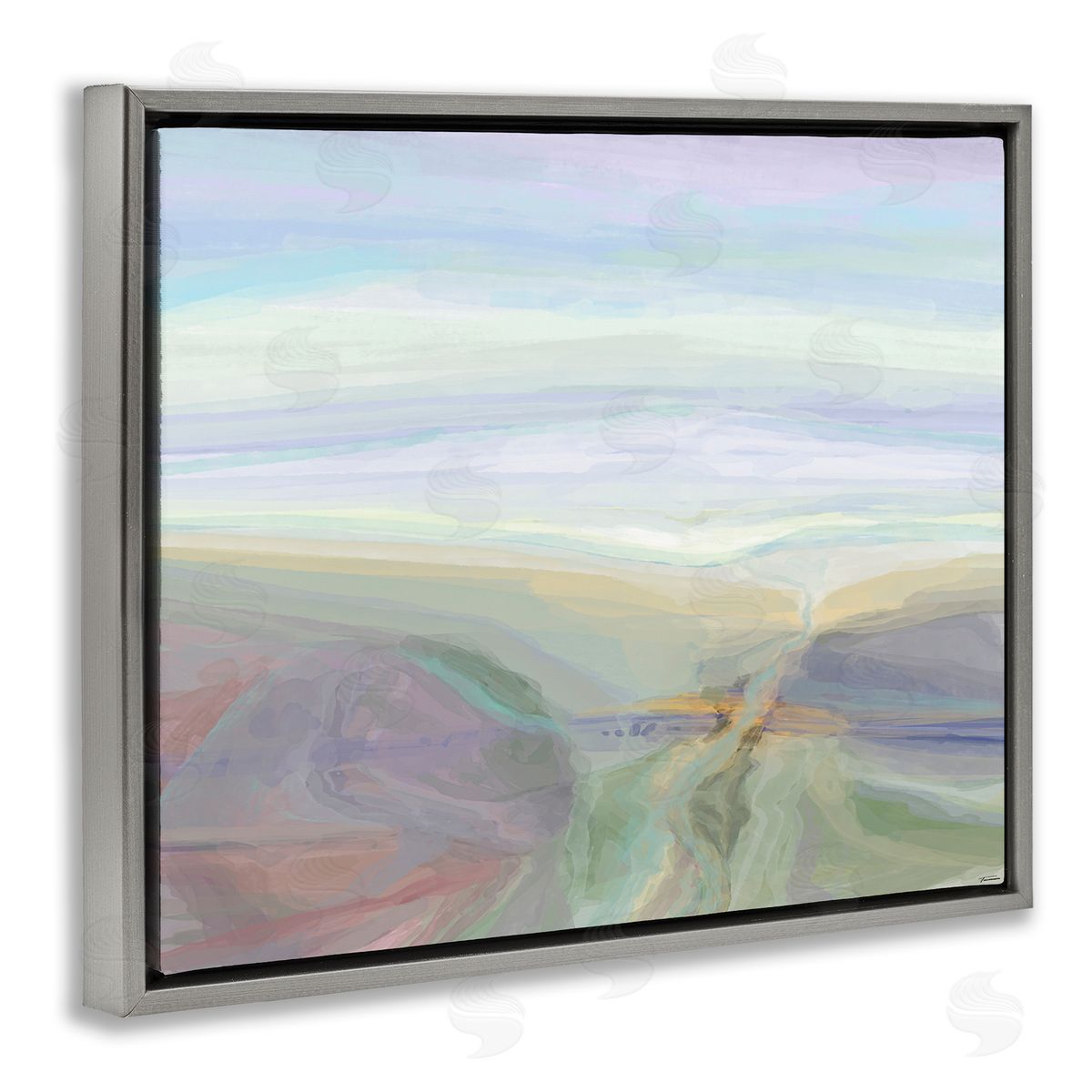 Michael Tienhaara Abstract Pastel Canyon Landscape