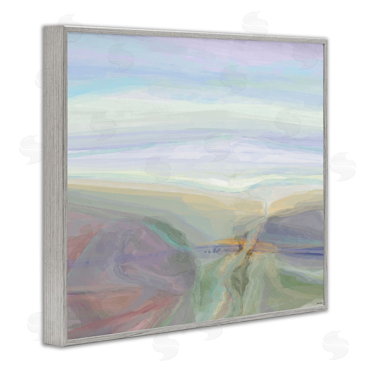 Michael Tienhaara Abstract Pastel Canyon Landscape