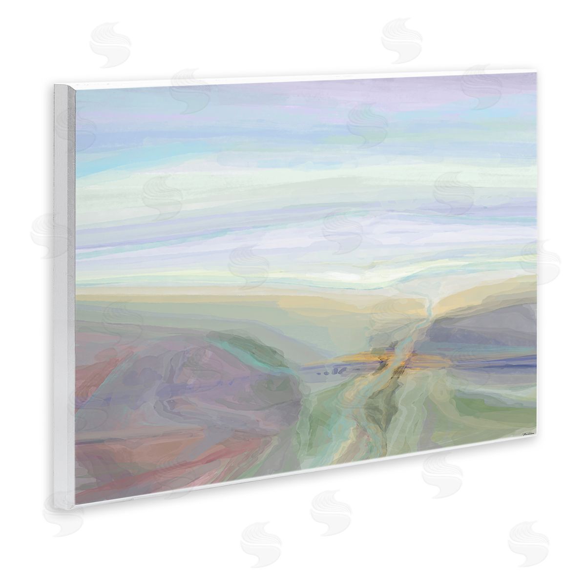 Michael Tienhaara Abstract Pastel Canyon Landscape