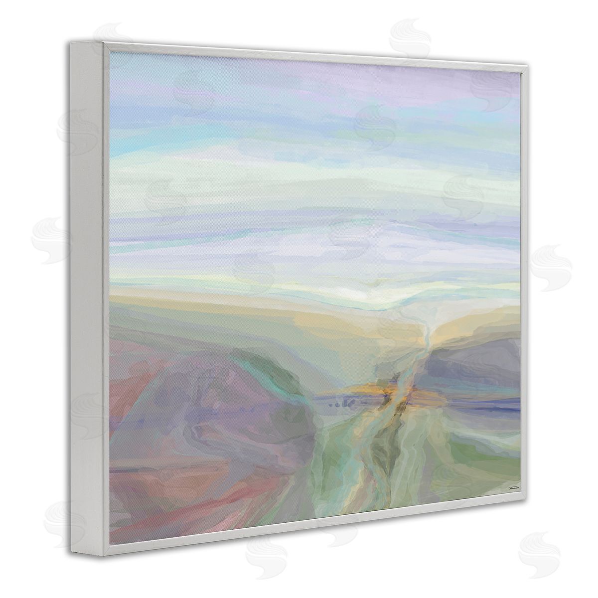 Michael Tienhaara Abstract Pastel Canyon Landscape