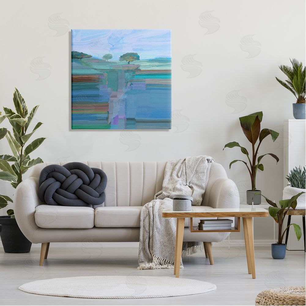 Michael Tienhaara Contemporary Trees Underground View Canvas Wall Art in Room