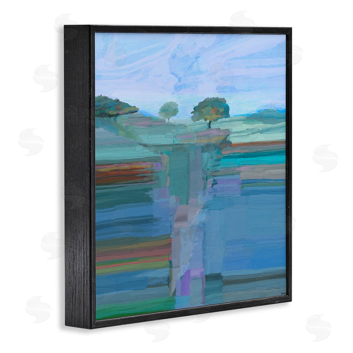 Michael Tienhaara Contemporary Trees Underground View Black Framed Glicee Wall Art Print