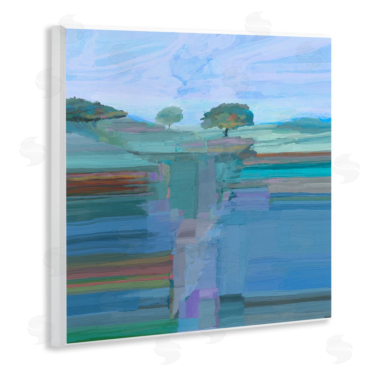 Michael Tienhaara Contemporary Trees Underground View Wooden Wall Plaque Art Print