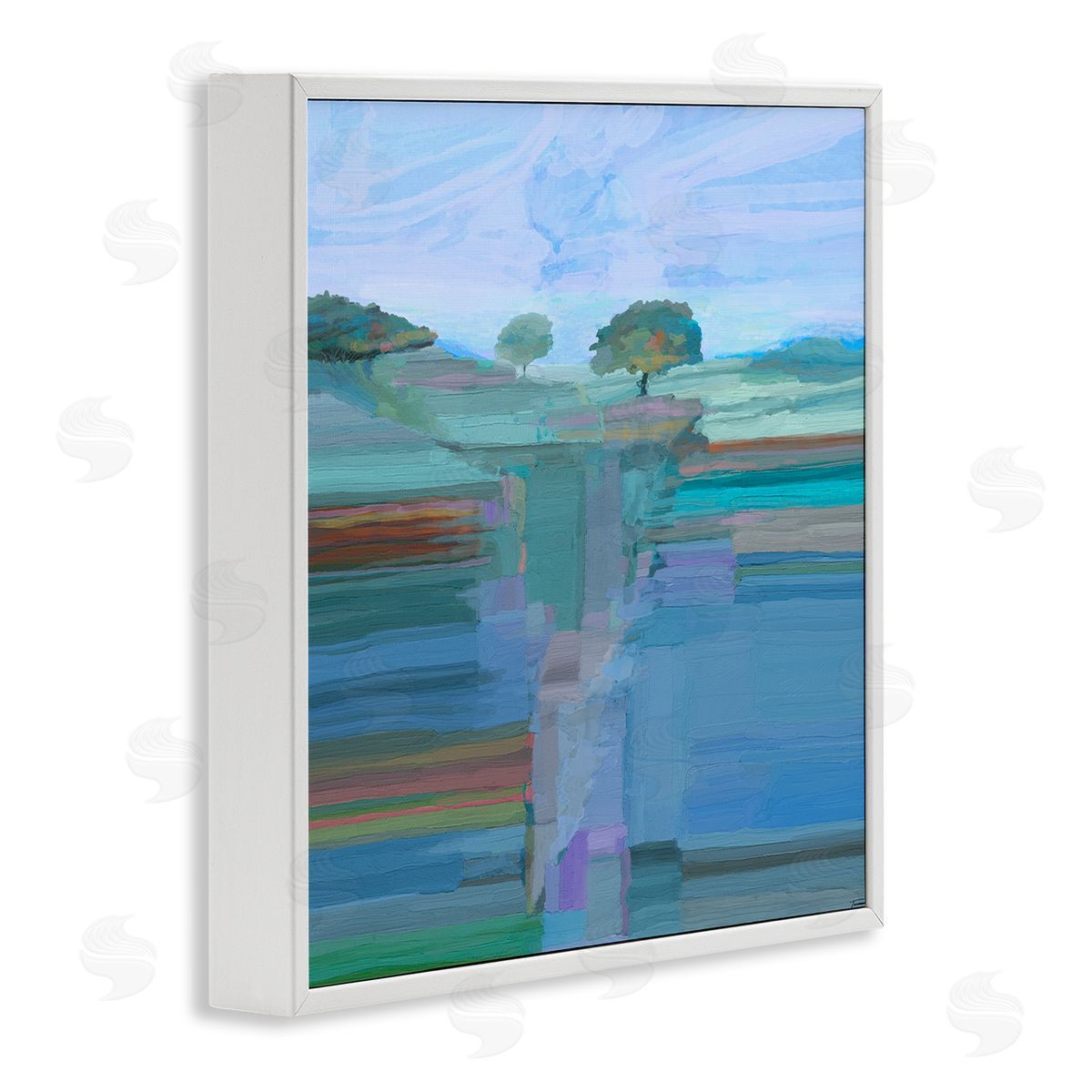 Michael Tienhaara Contemporary Trees Underground View White Framed Glicee Wall Art Print